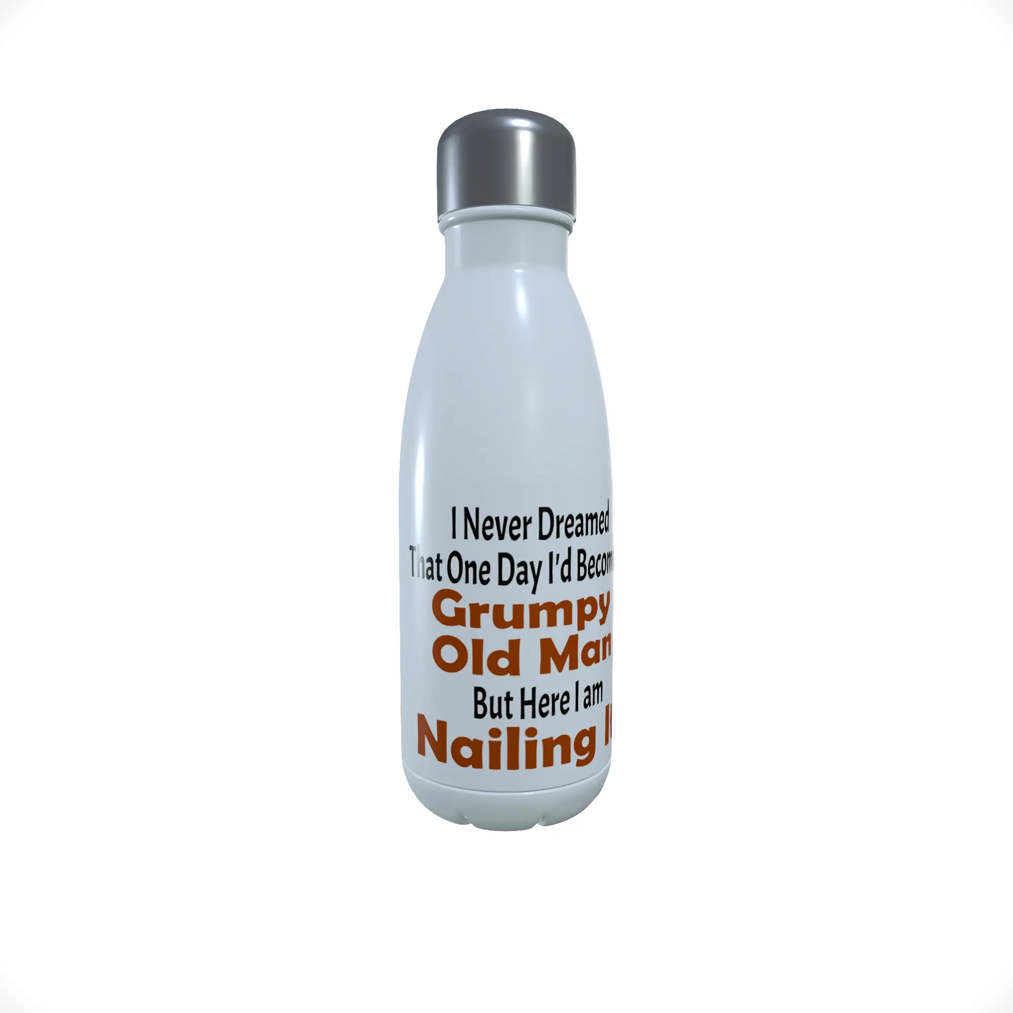 Grumpy Old Man Thermos Bottle, Funny Water Bottle - Click Image to Close